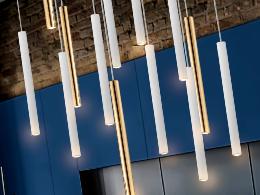 Lampara Varas Schuller - Blanco y oro 14 luces LED