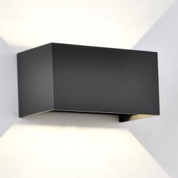 Aplique exterior DAVOS Doble Negro Mantra - Luz LED 