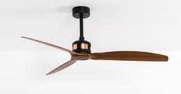 Ventilador COPPER Negro Faro 128cm.Ø Motor DC - Sin luz