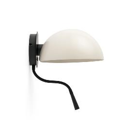 Aplique DOMINICA beige negro con lector LED Faro