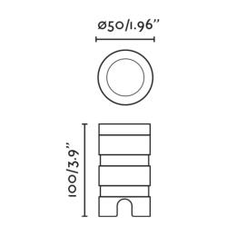 Empotrable suelo GRUND TRIMLESS LED 3W 2700K 36º 24V Faro