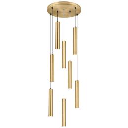 Colgante 8L ANTIA latón 8 x 40w gu-10 - ALEMAR