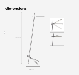 LAMPARA DE PIE BATONS F MIMAX - LAMPARA LED