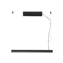 Lampara lineal VICO 600 negra con florón Faro Barcelona