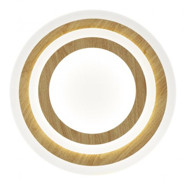 Plafon led GALET blanco-madera led 38w 3116lm 4000k - ALEMAR