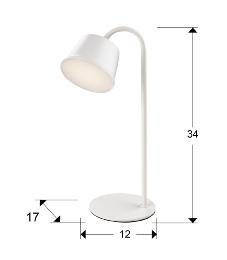 CUCO-SOBREMESA LED BLANCO - SCHULLER