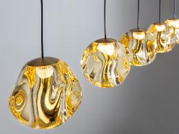 ZARIA LAMP 5L- NEGRO/BRONCE/AMBAR DIM - SCHULLER