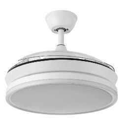 Ventilador BAYOMO Mini Blanco Fabrilamp - Motor DC Ø91cm