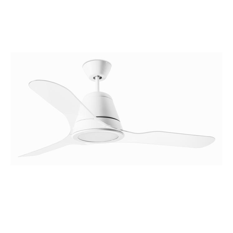 Ventilador LED 132 cm. Aspa transparenten Tiga. LEDS-C4