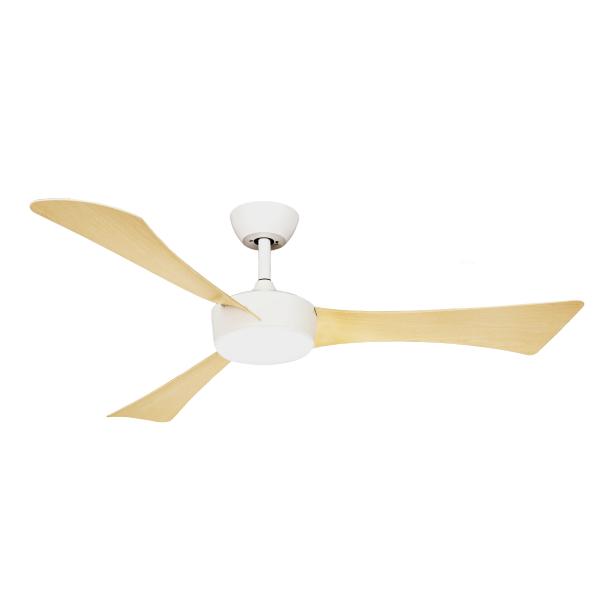 Ventilador Tormos Blanco Haya Fabrilamp - Motor DC Ø132cm