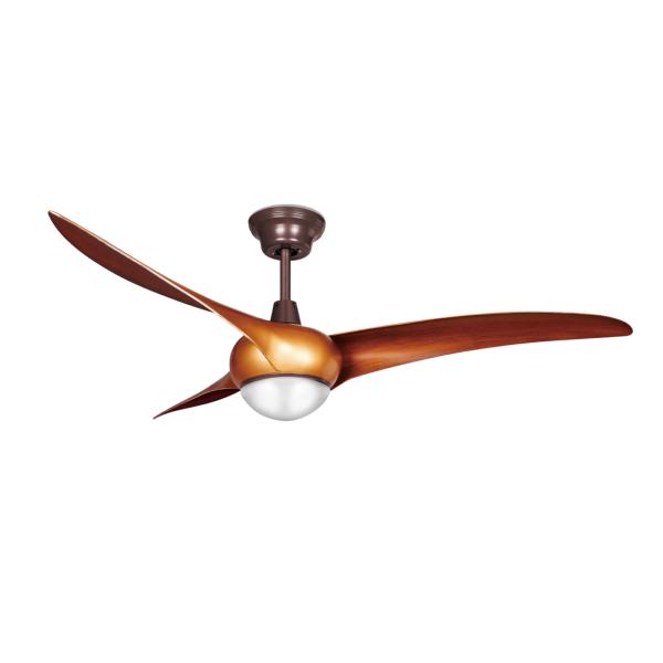 Ventilador HELIX - Forlight Marron - Motor Dc luz Led 132cm.Ø