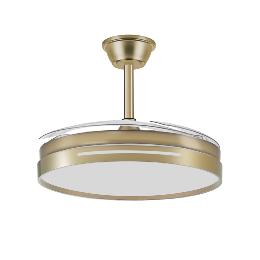 Ventilador MICENAS Cuero Fabrilamp - Motor DC Ø106cm