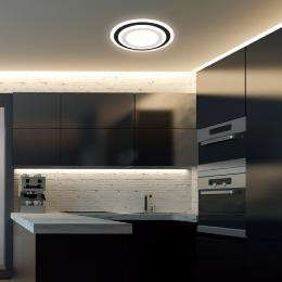 Plafon led GALET negro led 38w 3116lm 4000k - ALEMAR