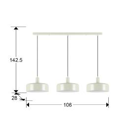 i3-ALESSIA- LAMPARA 3L PERLA MATE - ILUMINACION i3 By SCHULLER