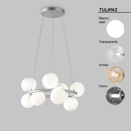 Lampara TOP Anperbar - 9 luces circular "Configurable"