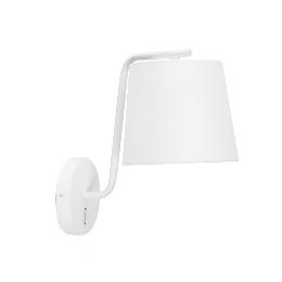 Aplique Berni Faro blanco - Pantalla blanca textil