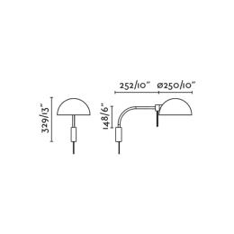 Aplique DOMINICA Negro Beige Faro Barcelona