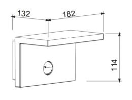 Aplique exterior RUKA sensor Mantra - Luz LED.