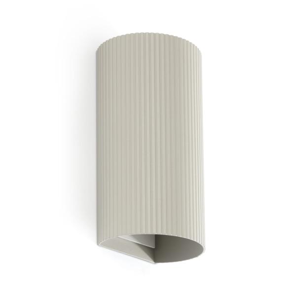 Aplique SOLE 2 Luces redondo gris estriado Faro Barcelona