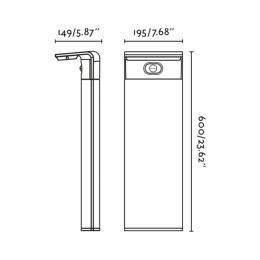 Baliza SOLAR LUMA M gris oscuro Faro Barcelona