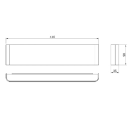 Aplique interior EGEO Blanco Mantra - Luz LED 41cm