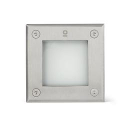 Empotrable suelo LED cuadrado Inox Faro Barcelona