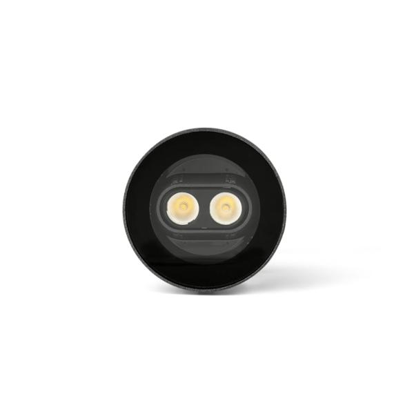 Empotrable suelo orientable TRAS 2L negra Faro