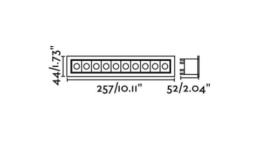 Empotrable de techo Troop Faro - 10 luces LED