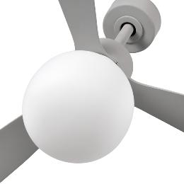 Ventilador AMELIA L BALL Gris FARO - Motor DC - Luz Led Ø132cm