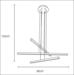 Lámpara Fidelia 3 Mimax Lighting - Lámpara colgante LED 