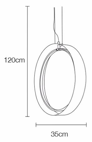 medidas colgante Orbitron Mimax Lighting