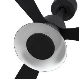 Ventilador AMELIA L CONE Negro FARO - Motor DC - Luz Led Ø132cm