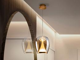 SUSPIRO LAMPARA DORADO/AMBAR D18 - SCHULLER