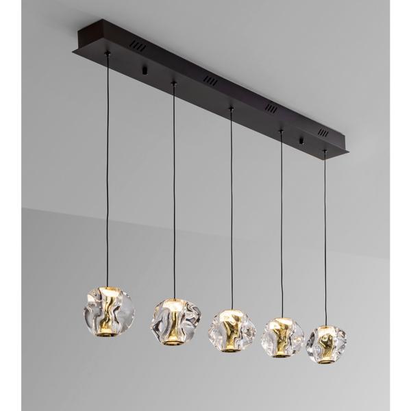 ZARIA LAMP 5L- NEGRO/ORO/TRANSP DIM - SCHULLER