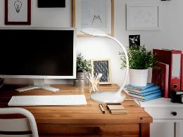 SOBREMESA LED ·SCOOP· BLANCO - SCHULLER