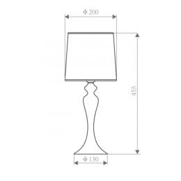 Sobremesa LOLA blanco 1 x 60w e-27 - ALEMAR