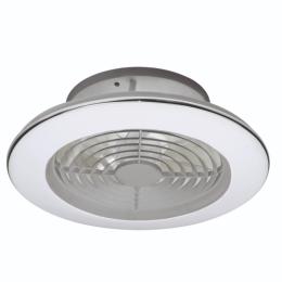 Ventilador Alisio Mini con luz LED Gris - MANTRA Ø52cm