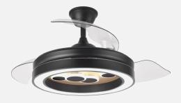 Ventilador Cupido Fabrilamp Negro - Motor DC Ø107cm