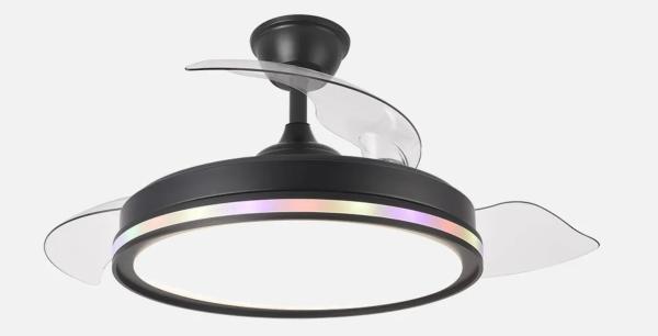 Ventilador Cacique Negro Fabrilamp - Motor DC Ø50-107cm