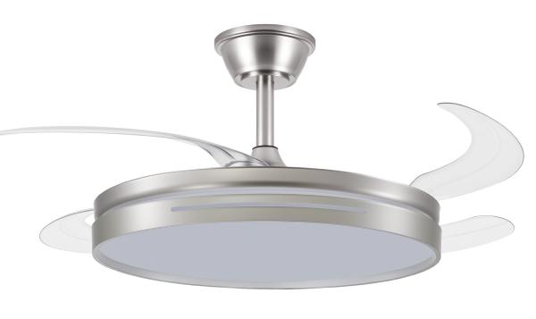 Ventilador MICENAS Niquel Fabrilamp - Motor DC Ø106cm