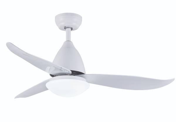 Ventilador Kona MIMAX 117cm. Blanco luz LED