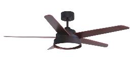 Ventilador LEBECHE Marron Fabrilamp - Motor DC. 132cm.Ø