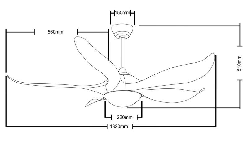 ventilador noro cristalrecord medidas