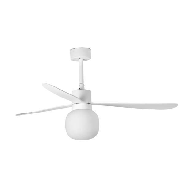 Ventilador AMELIA L BALL Blanco FARO - Motor DC - Luz Led Ø132cm