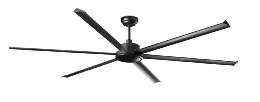 Ventilador Rotterdam 25 XXL Negro FARO - Ø250cm.