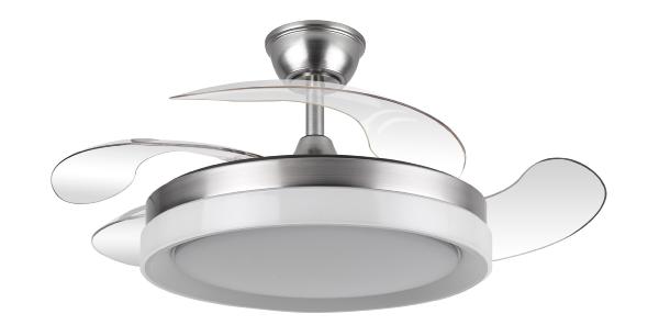 Ventilador Zenit Niquel Fabrilamp - Motor DC Ø107cm