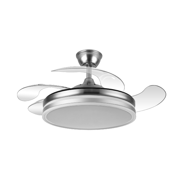 Ventilador BAYOMO Níquel - Fabrilamp. Motor DC Ø107cm