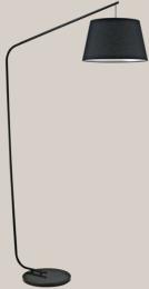 Pie salon TALBOT negro p/negra 1 x 60w e-27 - ALEMAR