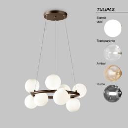 Lampara TOP Anperbar - 9 luces circular "Configurable"