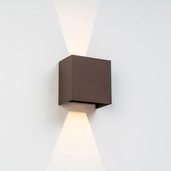 Aplique exterior DAVOS XL Corten Mantra - Luz LED 